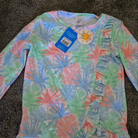 Ruffel Butt's Size 10 girls rashguard 2 piace bathing suite. - Picture 5 of 10